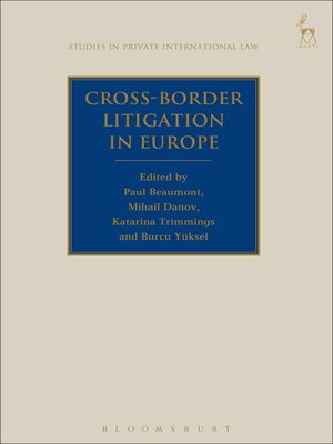 cover image of Cross-Border Litigation in Europe
